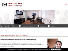 Tablet Screenshot of immobilien-charalambidis.de